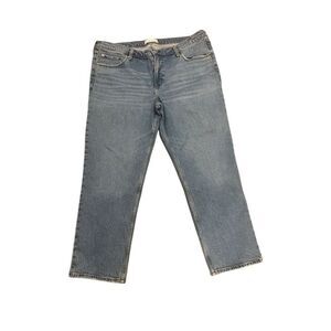 Abercrombie‎ & Fitch Women's Plus Size Mid Rise Straight Jeans Size 18S 34S